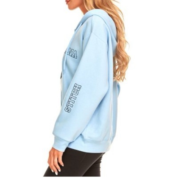 Womens Disney Stitch Full Zip Up Hoodie - Picture 5 of 10